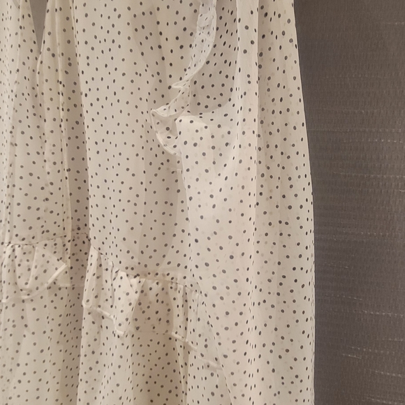 Polagram chiffon polka dot peplum blouse - Picture 5 of 6